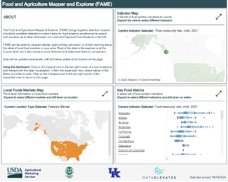 Screenshot of Food and Agriculture Mapper and Explorer